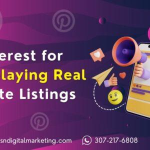 Real estate pinboard with property photos and listings on Pinterest